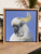 Original Painting as part of my Natural Tasmanian 0ak framed portrait series Sulphur Crested Cockatoo
