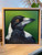 Original Painting as part of my Natural Tasmanian 0ak framed portrait series Australian Magpie