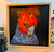 Original Painting as part of my oak framed Australian bird series Male Gang gang Cockatoo