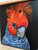 Original Painting as part of my oak framed Australian bird series Male Gang gang Cockatoo