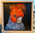 Original Painting as part of my oak framed Australian bird series Male Gang gang Cockatoo