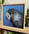 Original Painting as part of my oak framed Australian bird series Baudin's Black Cockatoo