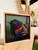 Original Painting as part of my oak framed Australian bird series Red backed Fairy Wren