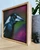 Original Painting as part of my oak framed Australian bird portrait series Magpie