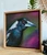 Original Painting as part of my oak framed Australian bird portrait series Magpie
