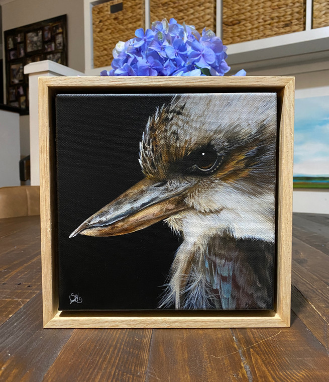 NEW Original series Tasmanian oak timber framed original paintings ‘Kookaburra’