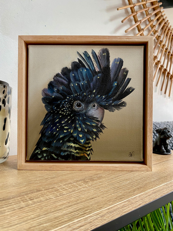 Original Painting as part of my oak framed Australian bird portrait series