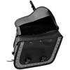 Two Tone Zip-Off Motorcycle Saddlebags-Open View