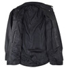 High Mileage HMM504 Men's Concealed Carry Black Premium Cowhide Leather Biker Motorcycle Shirt - Inside View