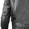 Vance VL511 Mens Black Premium Cowhide Vented Scooter Racer Motorcycle Leather Riding Jacket