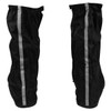 Mens RS002 Black Full Coverage Hard Walking Sole Motorcycle Rain Boot Covers - Back View