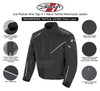 Joe Rocket Alter Ego 4.1 Mens Textile Motorcycle Jacket - Infographics