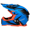 LS2 Gate Twoface Helmet - Blue/Orange Side View