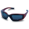 Mens SG107 Dark Smoke Biker Motorcycle Sunglasses Red