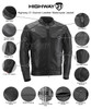 Highway 21 Gunner Leather Motorcycle Jacket - Infographics