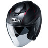 HJC i30 Slight Helmet - Black/Red Top View