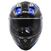 LS2 Challenger GT Boss Helmet-Black/Blue-Front-View