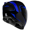 Icon Airflite Crosslink Helmet - Blue Rear View