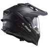 LS2 Explorer Helmet-Matte Black-Rear-View