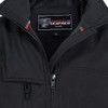 Vance VL1500 Black Waterproof Lightweight Zipper Front Soft Shell Jacket- detail