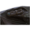 Vance Leather VL551Br Men's Vincent Brown Waxed Lambskin Motorcycle Leather Jacket - Detail-View