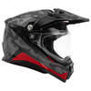 Fly Trekker Pulse Dual Sport Camo Helmet-Black/Red-Side-View