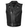 Vance-VL926-Mens-Premium-Leather-Classic-Motorcycle-Vest-Plain-Side-Belted-Waist-main