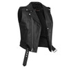 Vance-VL926-Mens-Premium-Leather-Classic-Motorcycle-Vest-Plain-Side-Belted-Waist-front