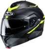 HJC-C91-KARAN-Modular-Motorcycle-Helmet-Black/Hi-Viz-Main