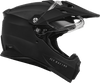Fly-Racing-Trekker-Solid-Motorcycle-Helmet-Matte-Black-open-visor-view
