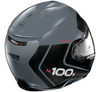 Nolan-N100-5-Plus-Distinctive-Modular-Motorcycle-Helmet-Grey-Rear-View