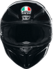 AGV-K1-S-Solid-Full-Face-Motorcycle-Helmet-black-front-view