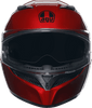 AGV-K3-Mono-Solid-Full-Face-Motorcycle-Helmet-red-front-view