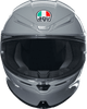 AGV-K6-S-Solid-Full-Face-Motorcycle-Helmet-grey-front-view