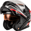 Gmax-MD-01S-Transistor-Snow-Modular-Helmet-with-Electric-Shield-Black-Red-front-open-visor