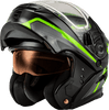 Gmax-MD-01S-Transistor-Snow-Modular-Helmet-with-Electric-Shield-Black-grey-green-visor
