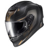 Scorpion-EXO-R1-Air-Hive-Full-Face-Motorcycle-Helmet- Black-Gold-front-side-view
