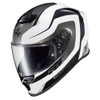 Scorpion-EXO-R1-Air-Hive-Full-Face-Motorcycle-Helmet- Black-White-top-front-view