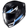 Scorpion-EXO-R420-Pace-Full-Face-Motorcycle-Helmet-Black-Blue-top-front-left-view