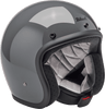 Biltwell-Bonanza-Solid-Open-Face-Motorcycle-Helmet-Grey-side-view