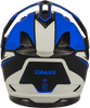 Gmax-GM-11-Decima-Matte Black-Blue-Full-Face-Motorcycle-Helmet-back-view