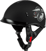 Gmax-HH-65-DRK1-Black-Grey-Half-Face-Motorcycle-Helmet-without-sunvisor