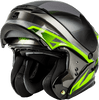 Gmax-MD-01-Volta-Black-Green-Modular-Motorcycle-Helmet-open-front