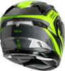 Gmax-MD-01-Volta-Black-Green-Modular-Motorcycle-Helmet-back-side-view