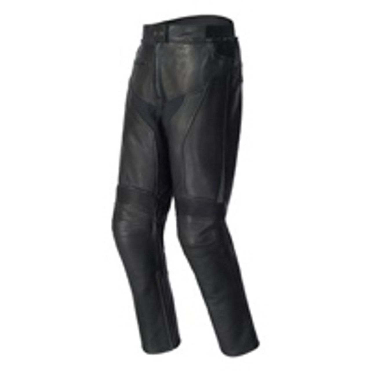 Mens Black Premium Cowhide Jeans Style Biker Motorcycle Leather