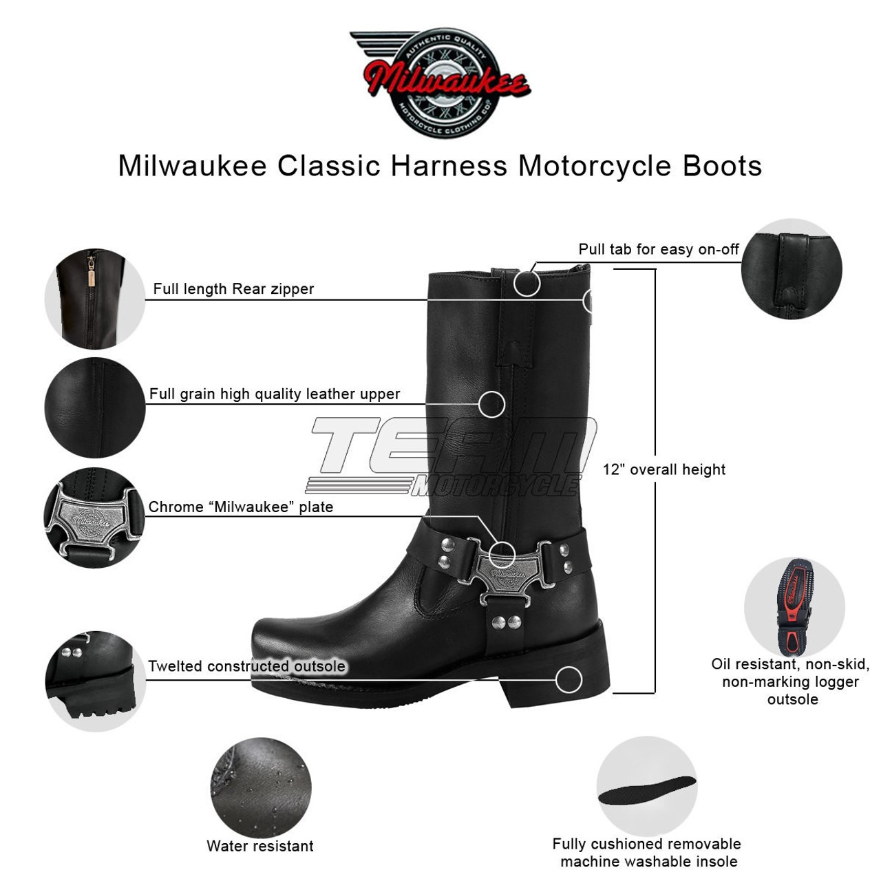 harness motorcycle boots