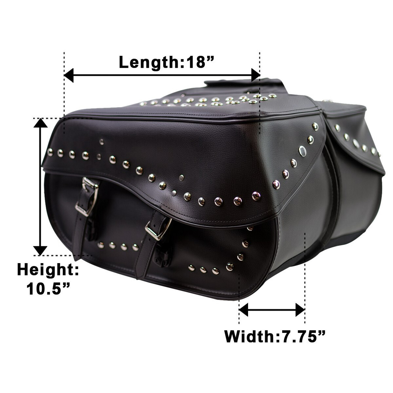 studded saddlebags