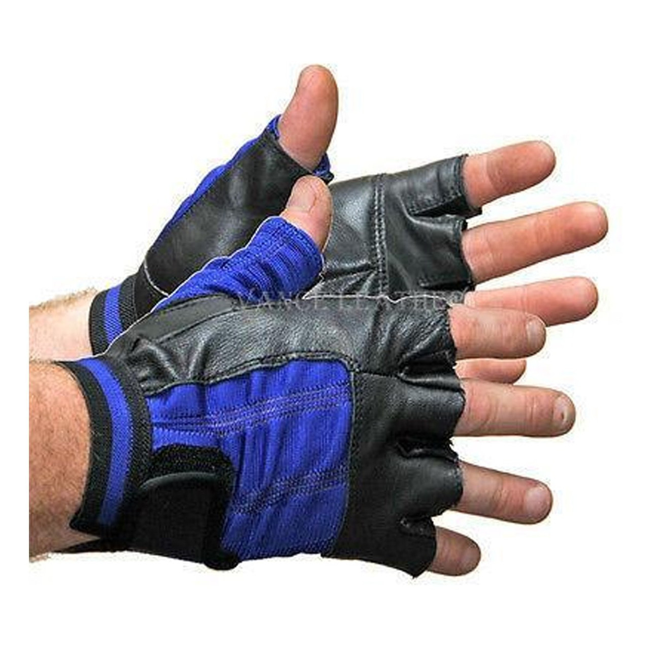 Vance VL428 Mens Black Shorty Stretch Leather Gloves