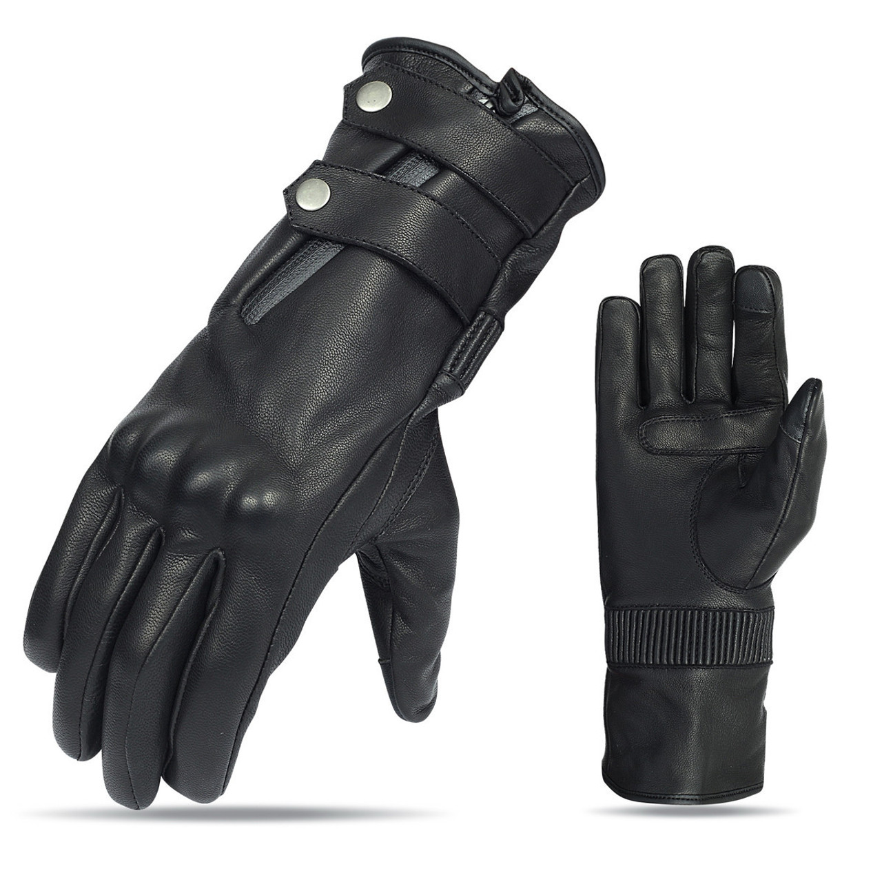 leather gauntlet gloves