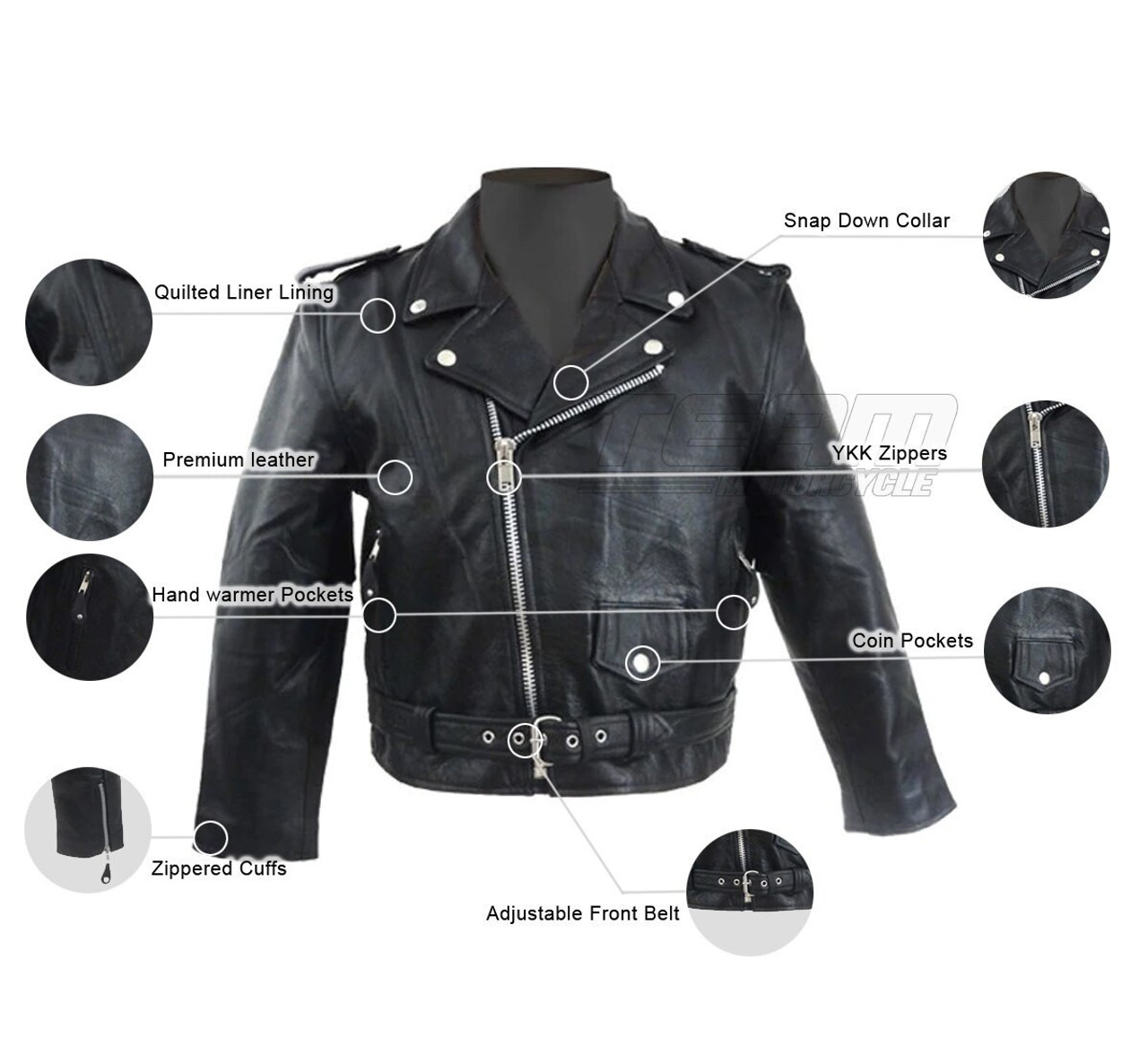 leather motorcycle clothing